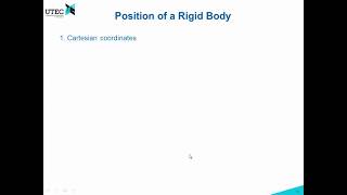 Lecture 1c  23 Position and Orientation of Rigid Bodies Robotics UTEC 20181 [upl. by Ilaw]