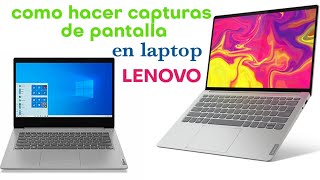 como hacer una captura de pantalla en laptop LENOVO 2021 FÁCIL [upl. by Kathlin]