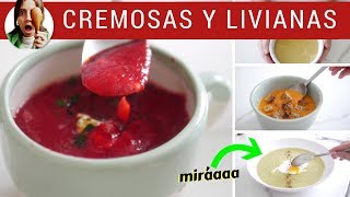 SOPAS 5 cremas de verduras para todos los días [upl. by Esina]