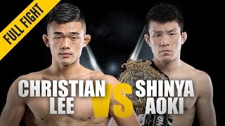 Christian Lee vs Shinya Aoki  ONE Full Fight  Passing The Torch  May 2019 [upl. by Janeczka]