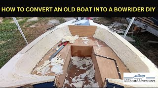 Boat conversion into Bowrider [upl. by Bruis]