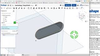 Onshape  Nametag [upl. by Yekcaj202]