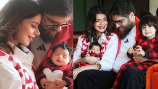 Srha Asghar amp Her Newborn Daughter in A Family Photoshoot [upl. by Atsylac68]