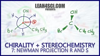 Newman Projection Stereochemistry R amp S Trick Chirality Vid 7 [upl. by Aimahs]