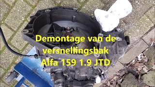 Gearbox Alfa 159 JTD replacement DIY [upl. by Odom]