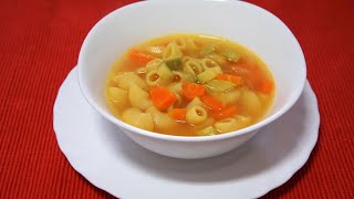 SOPA DE VERDURAS Y PASTA qué delicia [upl. by Levenson]