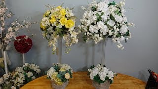 Dollar Store Tall Table Centrepiece Ideas DIY [upl. by Ardnak]