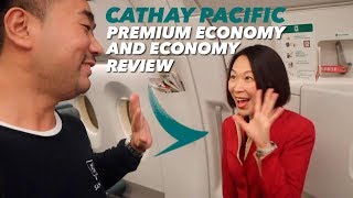 My Cathay Pacific Premium Economy and Economy Flights [upl. by Yelnahs]