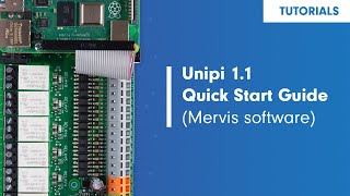 Unipi 11 Raspberry Pi PLC Quick Start Guide Mervis software [upl. by Nej]