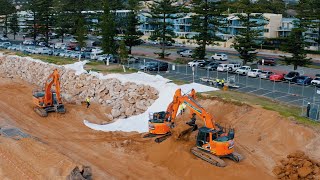 Collaroy seawall project  Protection from coastal erosion [upl. by Pressman]