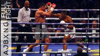 Full Fight  Anthony Joshua Vs Wladimir Klitschko TKO [upl. by Ecinnej25]