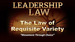 Law Of Requisite Variety – The Key To Managing Change And Innovation [upl. by Sihunn371]