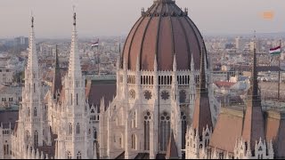 Az Országház  The Hungarian Parliament  Aerials by Drone Media Studio [upl. by Aniluj]