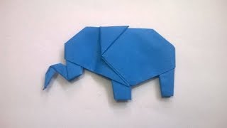 ORIGAMI ELEFANTE DE PAPEL  origami paper elephant [upl. by Eckardt]