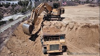 Earthmoving with a CAT 5130B Excavator [upl. by Mac95]