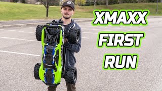 Traxxas Xmaxx 8s Unboxing and First Run [upl. by Htebazle]