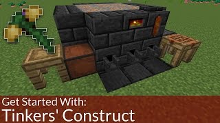 How To Get Started With Tinkers Construct  Modded Minecraft [upl. by Eedissac168]