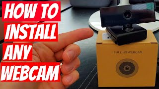 HOW TO INSTALL ANY WEBCAM  QUICK amp EASY [upl. by Ruttger133]