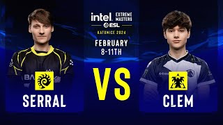 Serral vs Clem  IEM SC2 Katowice 2024  Quarterfinals [upl. by Nnylyaj]