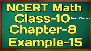 Example 15 Chapter 8 Trigonometry Class 10th Math [upl. by Marjory]