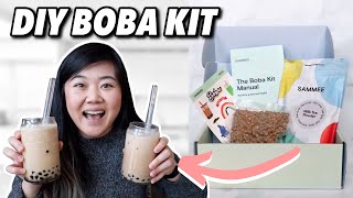 REVIEWING EASY DIY BOBA KIT AT HOME Is it worth it [upl. by Ailaro498]