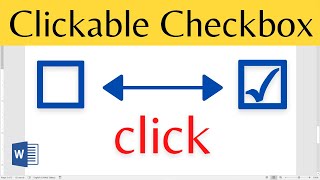 How to create Checklist in Word with clickable checkbox 2021 [upl. by Acisse109]