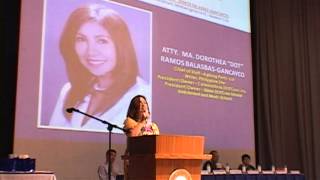 Atty Dot Gancayco  GIST Commencement Speaker [upl. by Notsa]