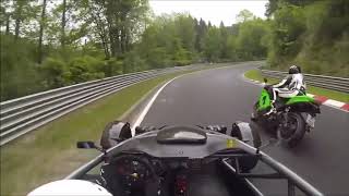 ARIEL ATOM ON THE NURBURGRING VS CORVETTE Z06 600HP [upl. by Evangelist]