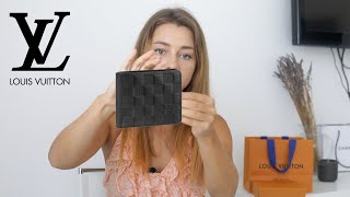 Louis Vuitton Mens quotSlenderquot Wallet VS quotMultiplequot Wallet  Unboxing Review LV  Perfect gift [upl. by Kenrick208]