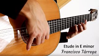 Francisco Tárrega  Etude in E minor  Classical Guitar [upl. by Peednama977]