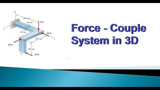 74 How to replace 3D forces by a ForceCouple system at a specified point [upl. by Yeliah331]