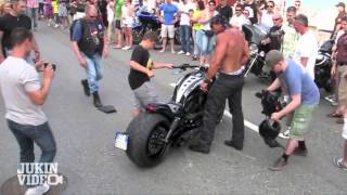 No Shirt No Problem  Harley Rider CRASH [upl. by Nepsa]