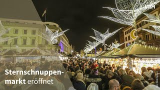 Wiesbadener Sternschnuppenmarkt eröffnet [upl. by Ardnaz208]