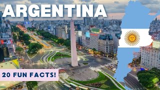 ARGENTINA 20 Facts in 6 MINUTES [upl. by Nyladnohr826]