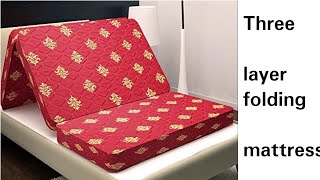 Three Layer Folding Mattress how to make matters [upl. by Coussoule]