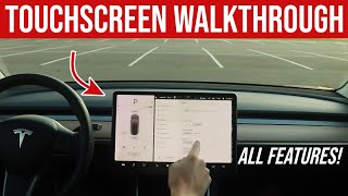 Tesla Touchscreen FULL WALKTHROUGH ALL FEATURES2020 [upl. by Oicafinob]