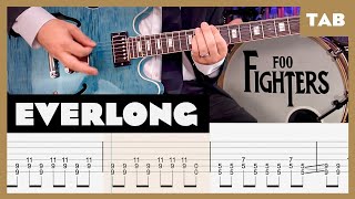 Foo Fighters  Everlong  Guitar Tab  Lesson  Cover  Tutorial [upl. by Adara]