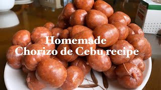 Home made Chorizo de Cebu Recipe [upl. by Aretse]