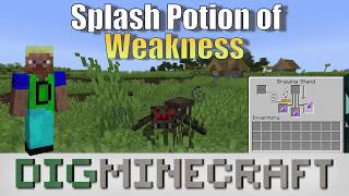 Splash Potion of Weakness in Minecraft [upl. by Hurst]