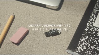 Lexar® JumpDrive® V40 USB Flash Drive [upl. by Noruq654]