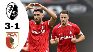 SC Freiburg VS FC Augsburg 31 Highlights  Bundesliga 20242025 [upl. by Wilton800]