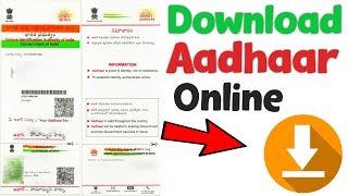 How to Download Aadhaar Card Online and Print out eAadhaar at UIDAIgovin [upl. by Deedee]