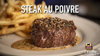 How to Make Steak Au Poivre  Classic French Recipe [upl. by Ahsikcin]