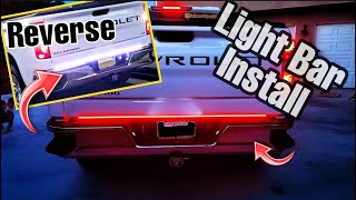 HOW To INSTALL Tailgate Light Bar  EASY [upl. by Mia]