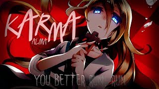 Nightcore ↬ Karma lyrics [upl. by Satsoc80]