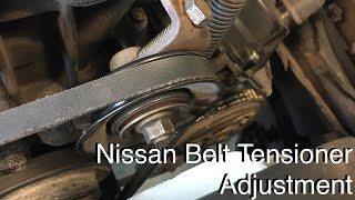 Nissan Belt Tensioner Adjustment [upl. by Sarine]