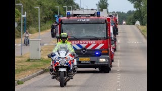 Optocht Brandweerdag 2018 heel veel sirenes Almere [upl. by Zonnya]