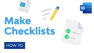 How to Make Checklists in Microsoft Word [upl. by Barling]