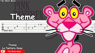 The Pink Panther La Pantera Rosa  Theme Guitar Tutorial [upl. by Wiseman]