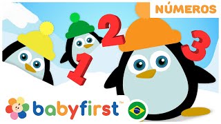 Aprendendo os numeros em português  Desenhos Educativos  Babyfirst Brasil [upl. by Eyllib628]